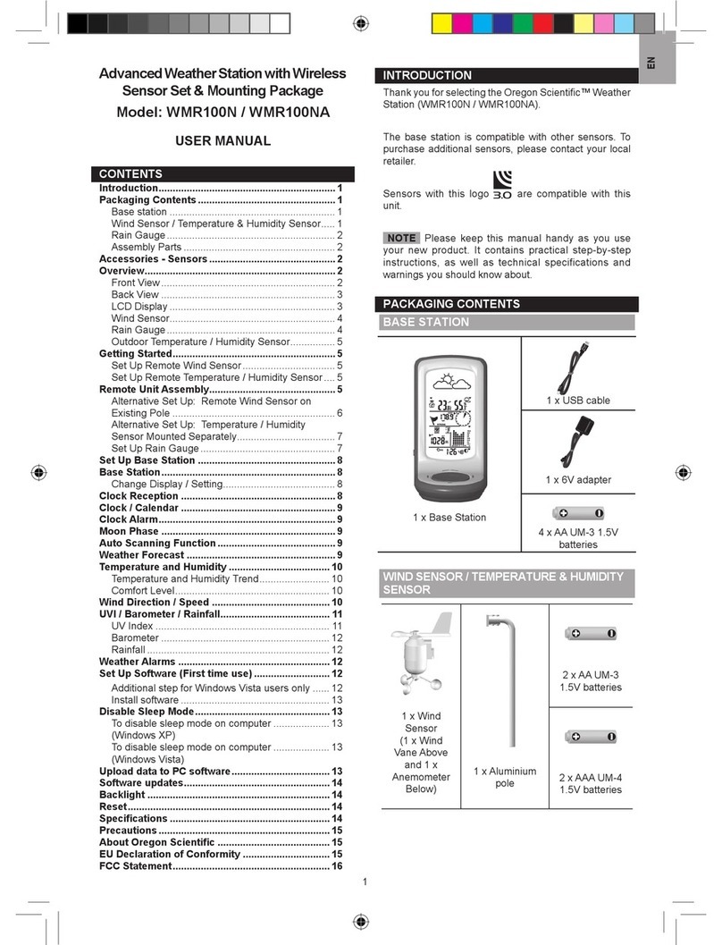 Oregon Scientific WMR100NA user manual