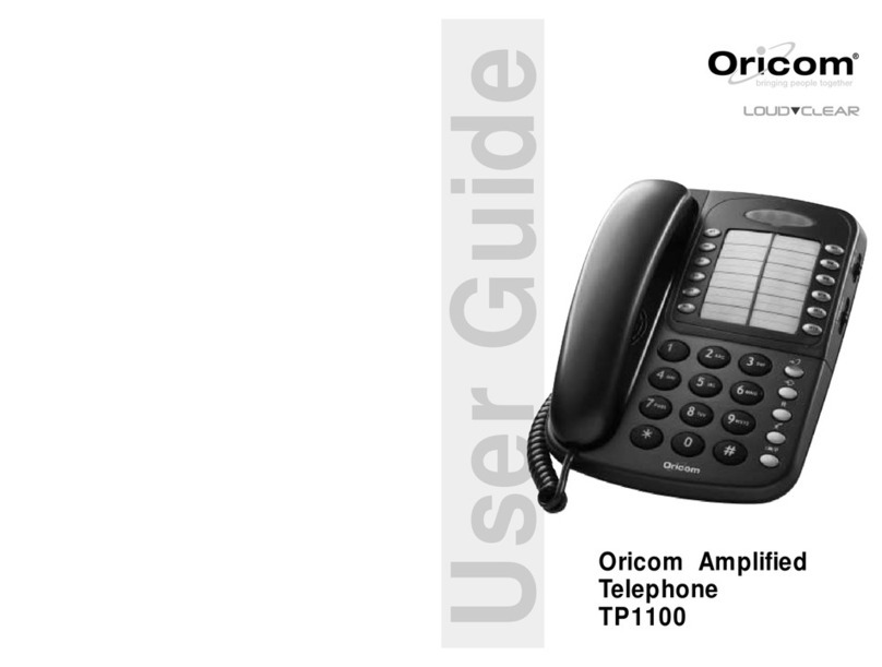 Oricom Loud Clear TP1100 user guide
