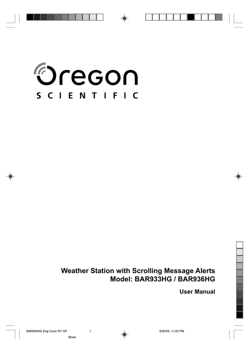Oregon Scientific BAR933HG user manual
