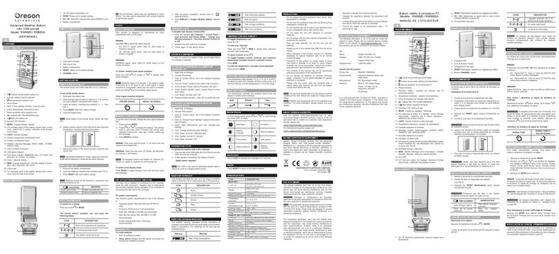 Oregon Scientific RMS600 user manual