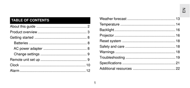 Oregon Scientific FSP-301 user manual
