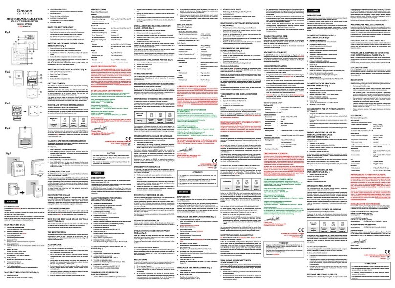 Oregon Scientific MTR102 user manual