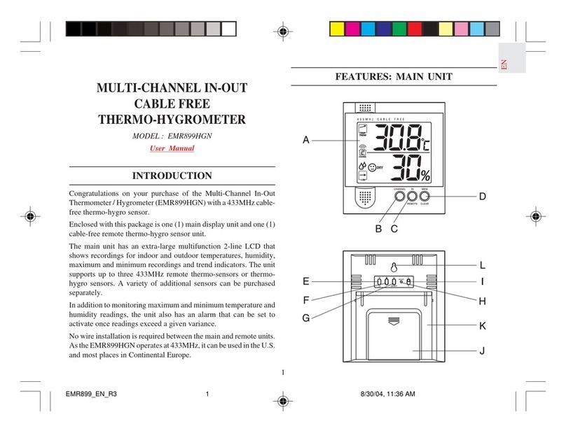 Oregon Scientific EMR899HGN User manual