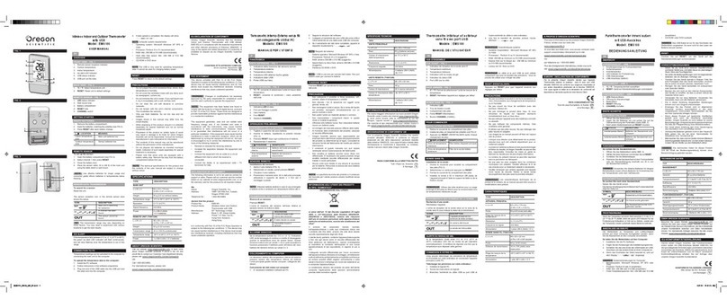 Oregon Scientific EMS100 user manual
