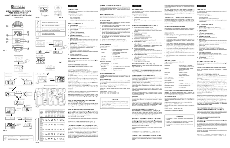 Oregon Scientific 983U User manual