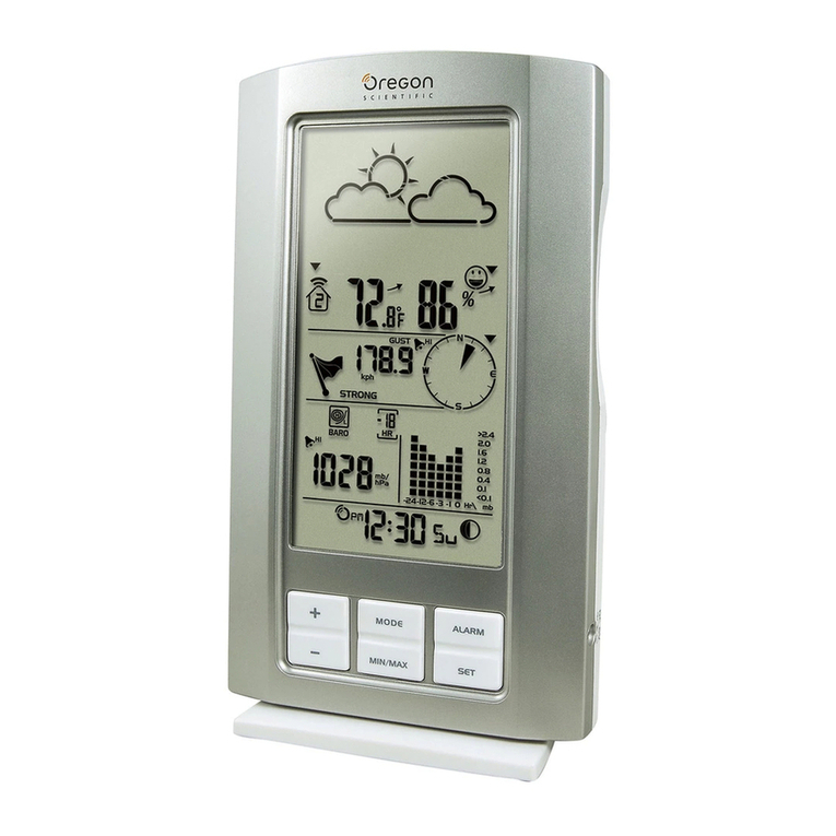 Oregon Scientific Wireless Full Weather Station Kit WMR80 /... user manual