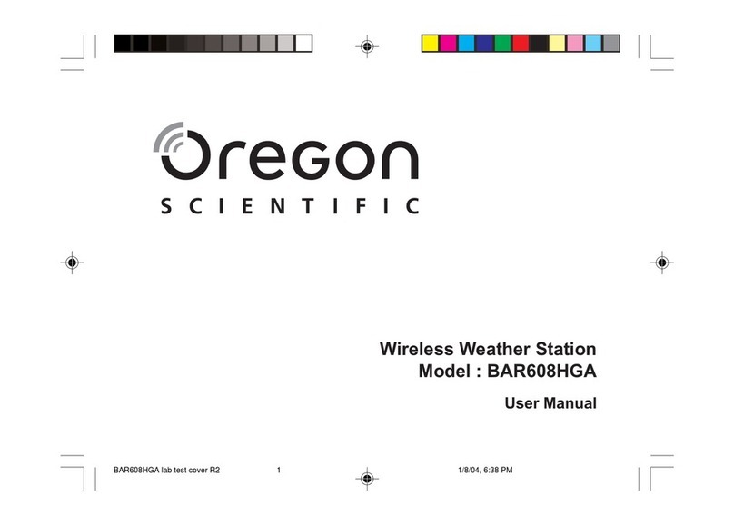 Oregon Scientific BAR608HGA user manual