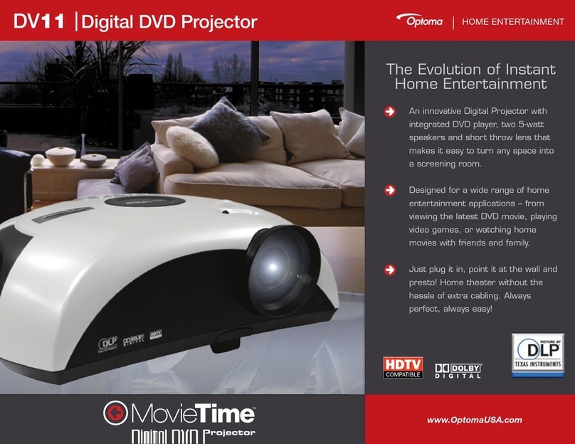 Optoma MovieTime DV11 User manual