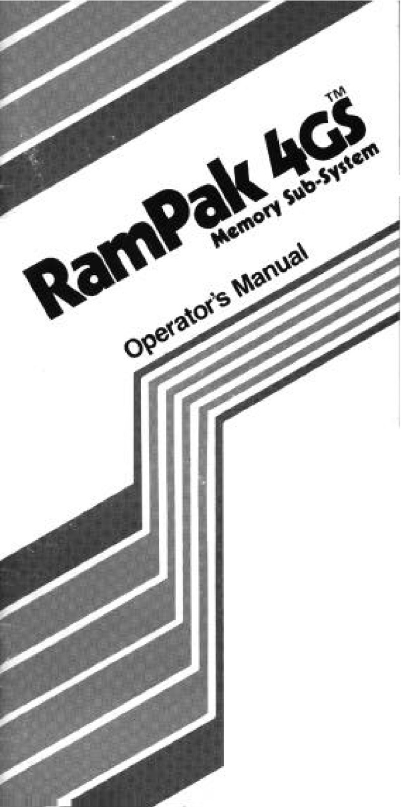 Orange Micro RAMPAK 4GS Operator's manual