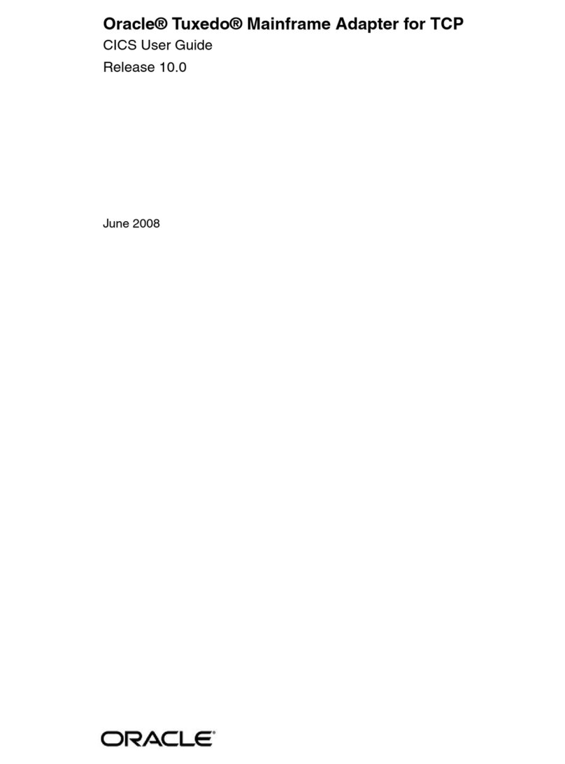 Oracle Oracle Tuxedo User manual