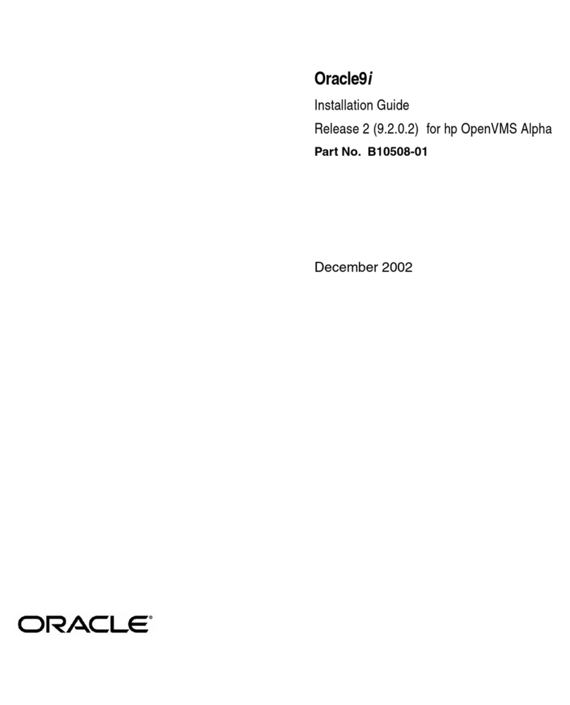 Oracle ORACLE9I B10508-01 installation guide Oracle ORACLE9I B10508-01 installation guide