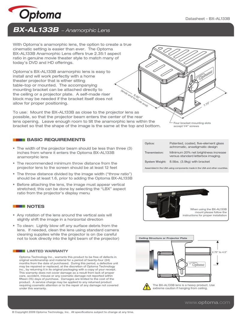 Optoma BX-AL133B datasheet
