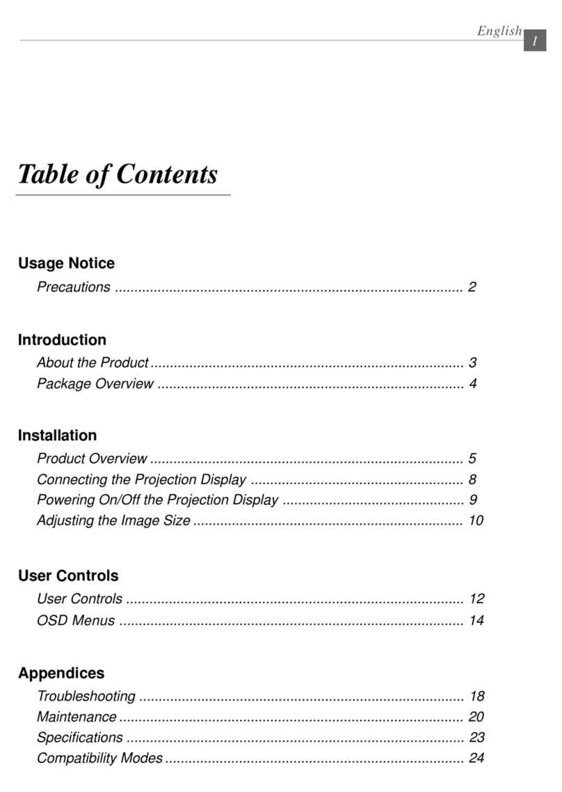Optoma Optoma EP 610 (H) User manual