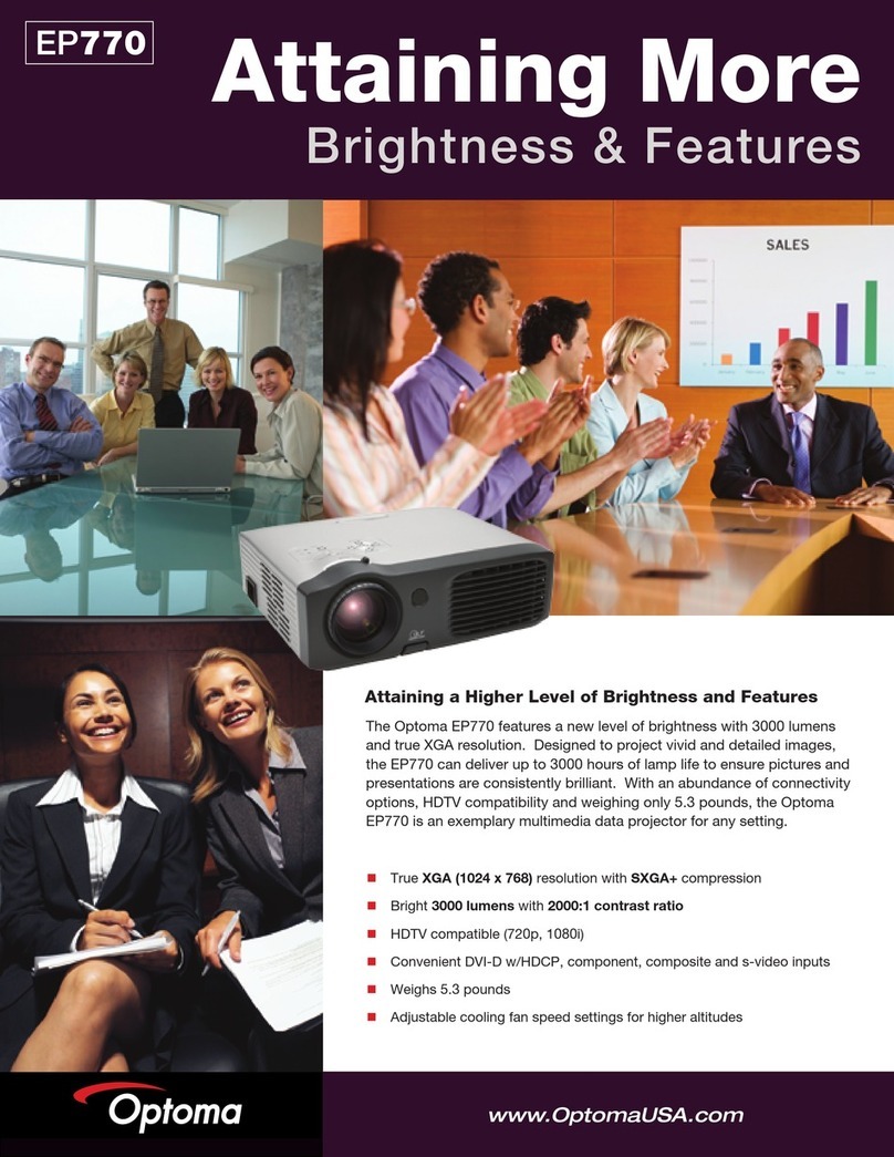 Optoma EP770 Specifications