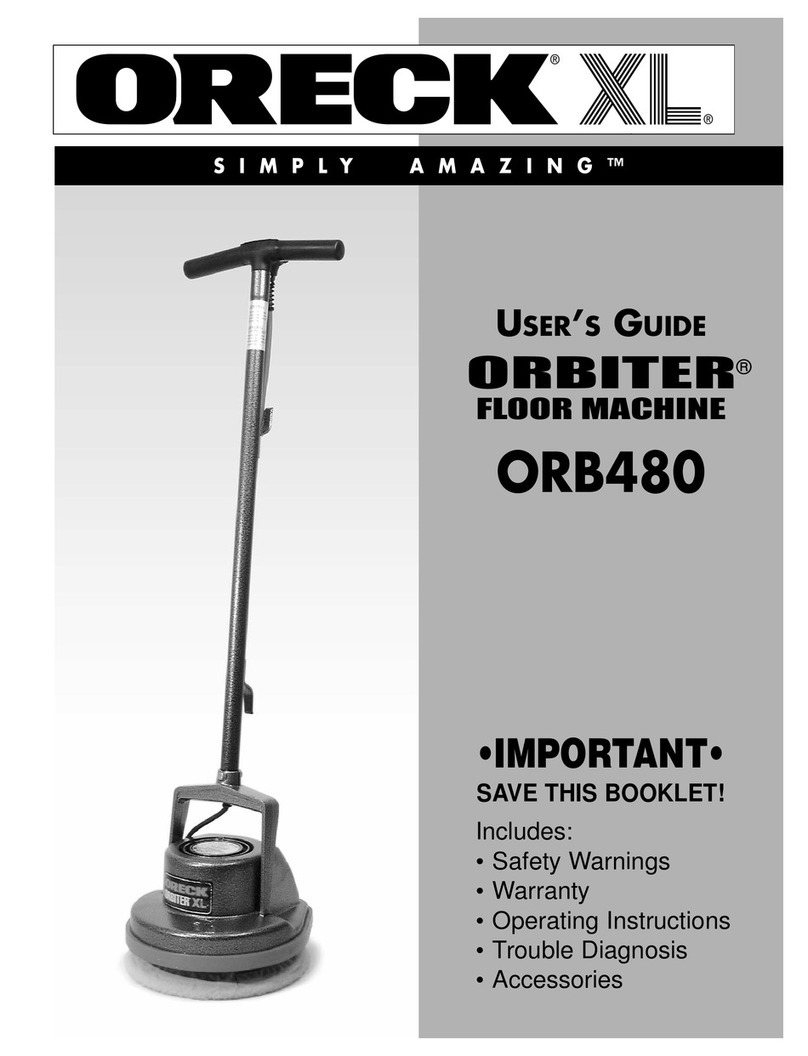Oreck ORBITER ORB480 user guide