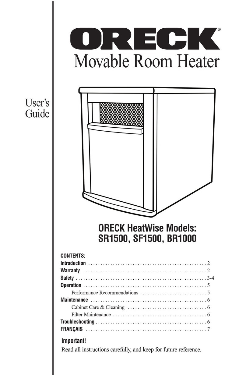 Oreck HEATWISE BR1000 user guide