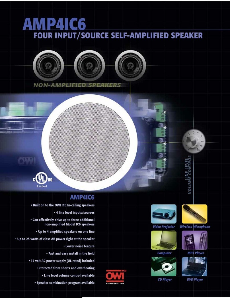 OWI AMP4IC6 Specifications