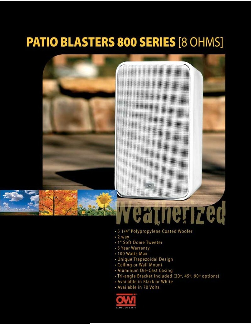 OWI T800 Series Specifications