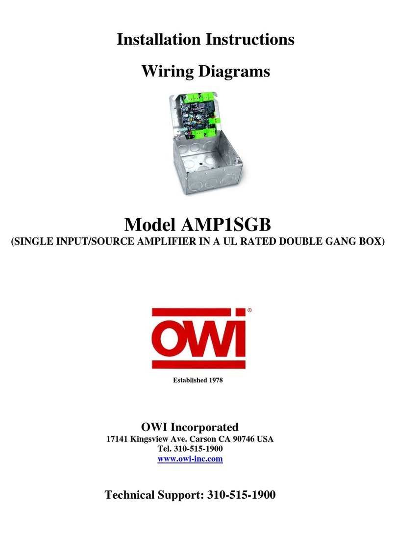 OWI AMP1SGB installation instructions