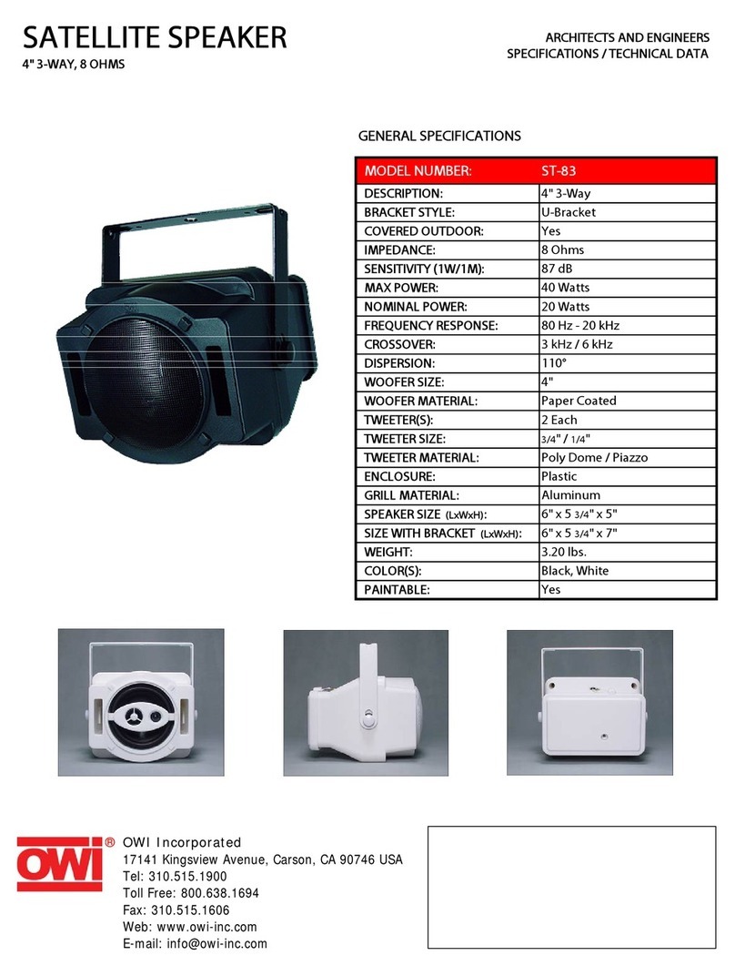 OWI ST-83 Specifications