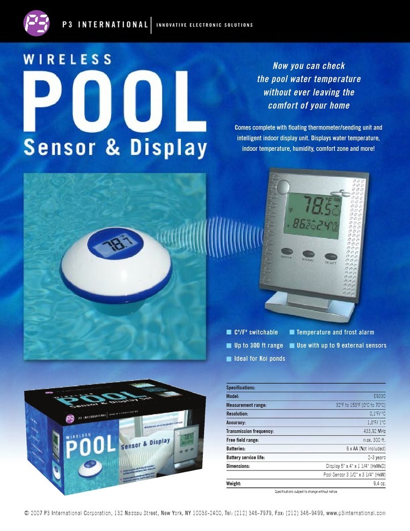 P3 International Pool E9330 User manual
