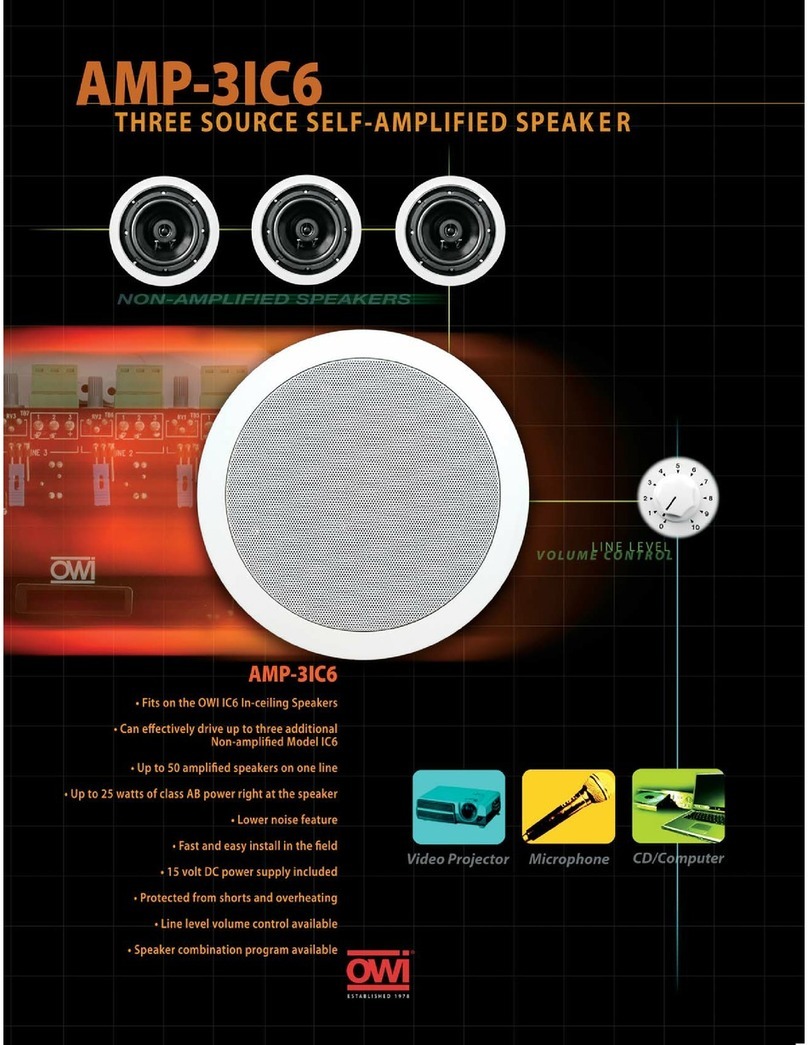 OWI AMP-3IC6 User manual