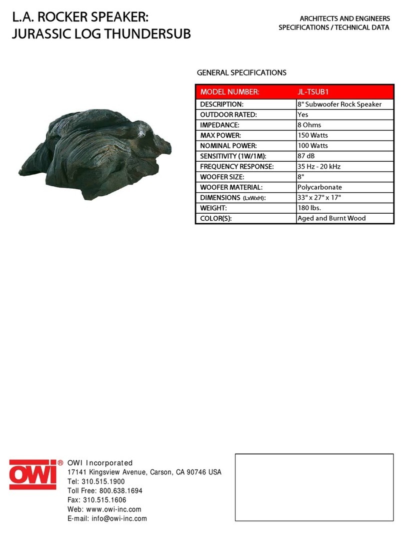 OWI JL-TSUB1 Specifications