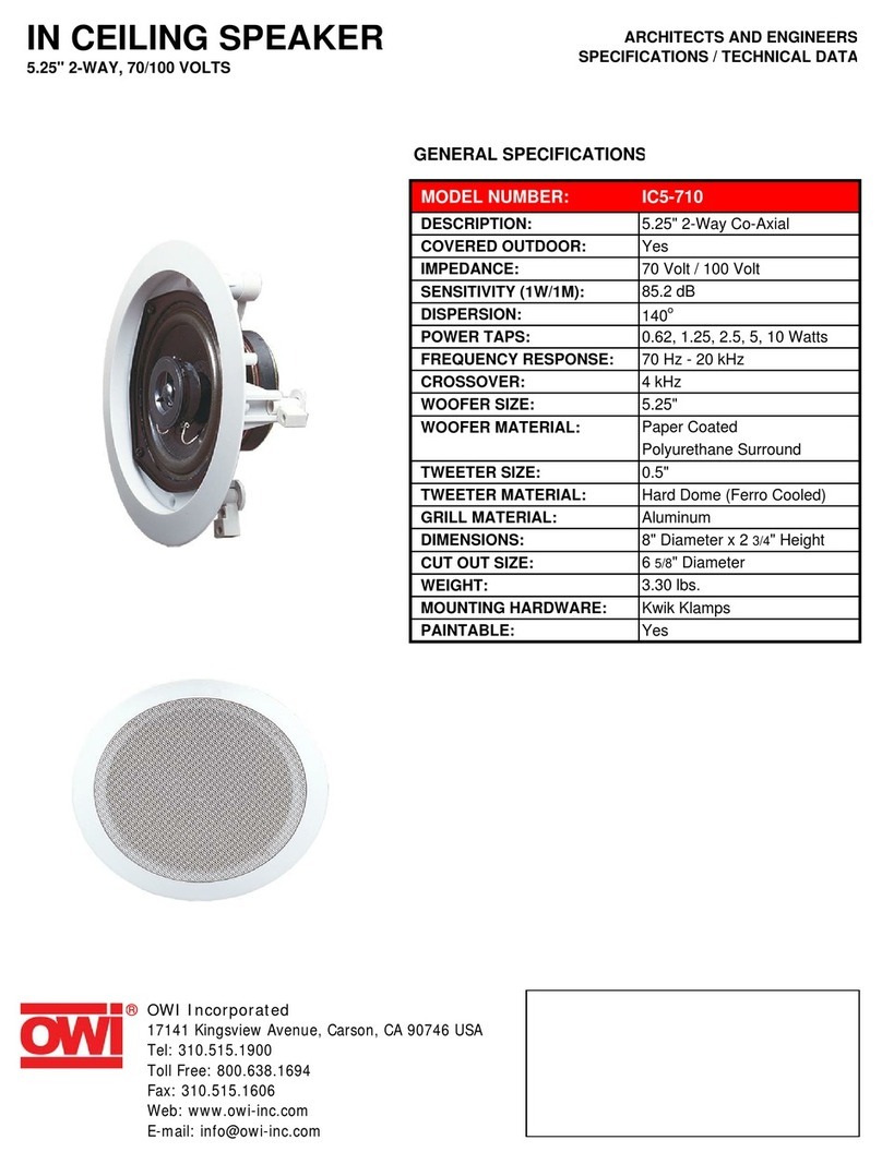OWI IC5-710 User manual