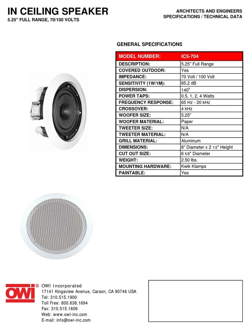 OWI IC5-704 User manual