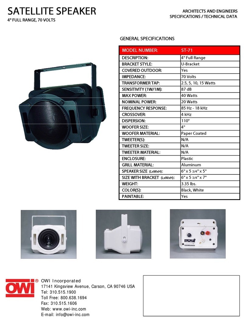 OWI ST-71 Specifications