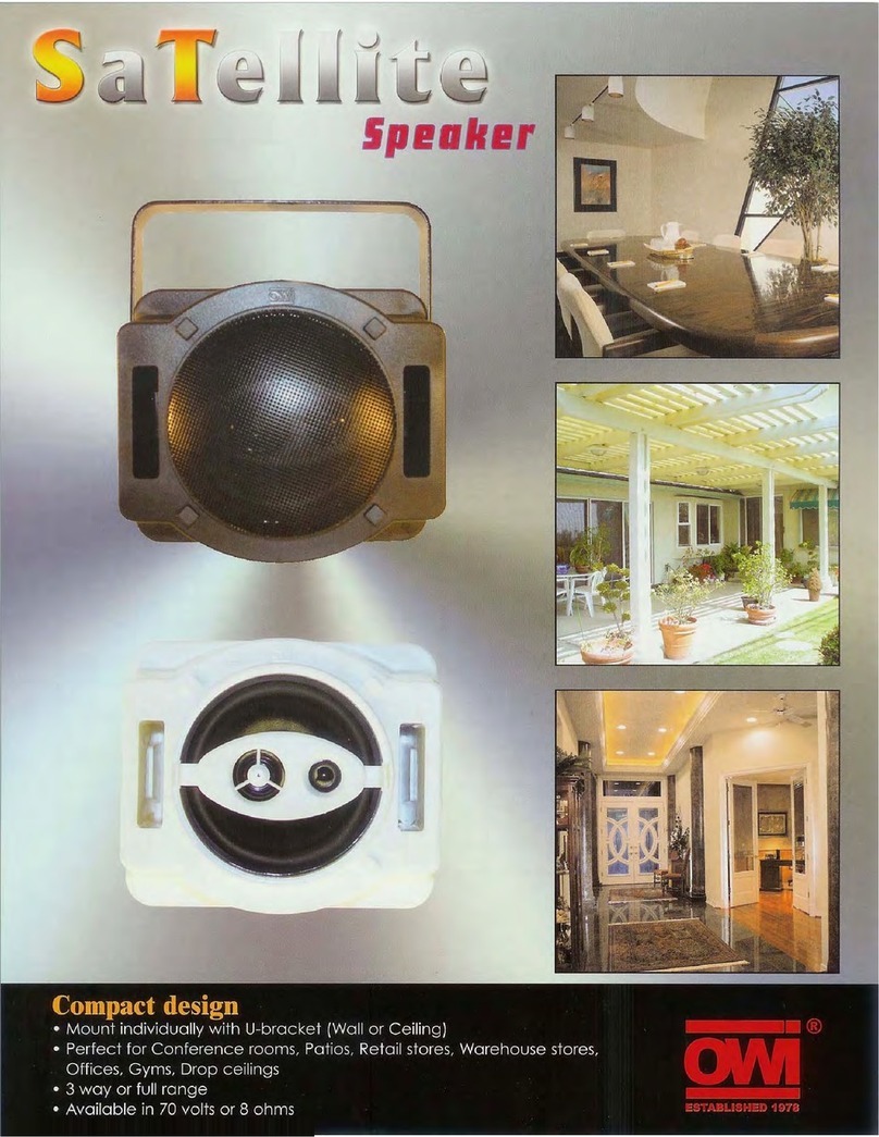 OWI Satellite Speaker brochure