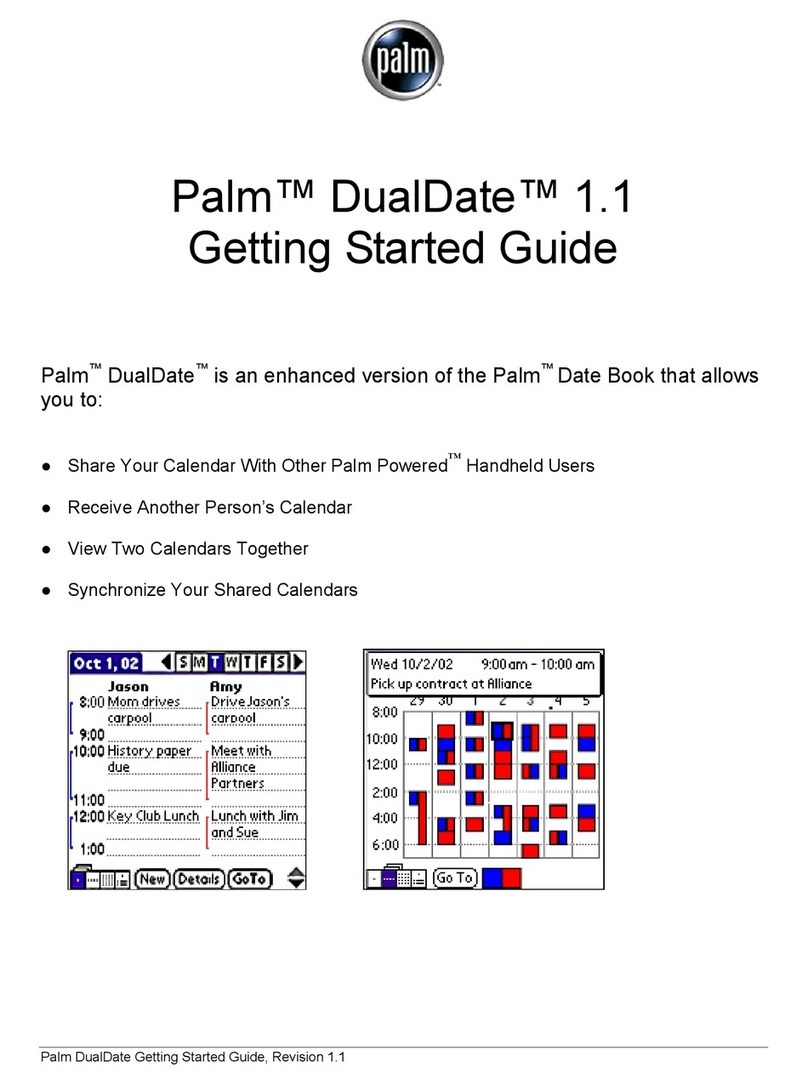 Palm Handheld Users Getting started guide