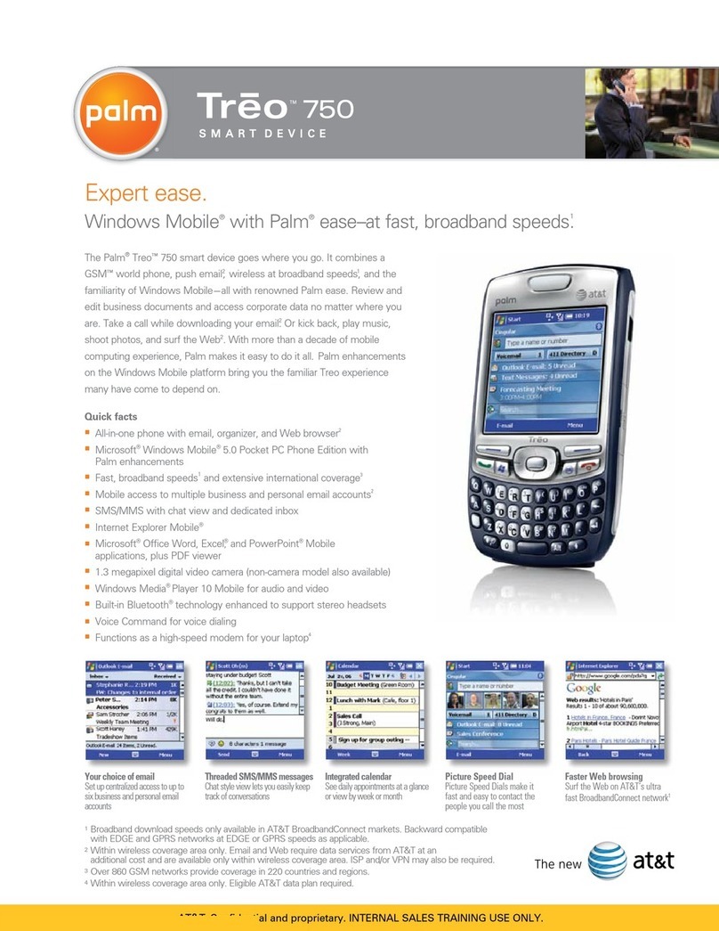 Palm Treo Treo 750 Specifications