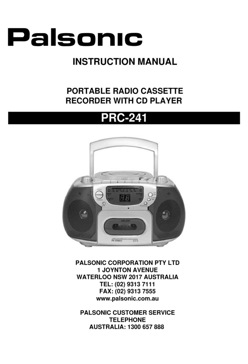 Palsonic PRC-241 instruction manual