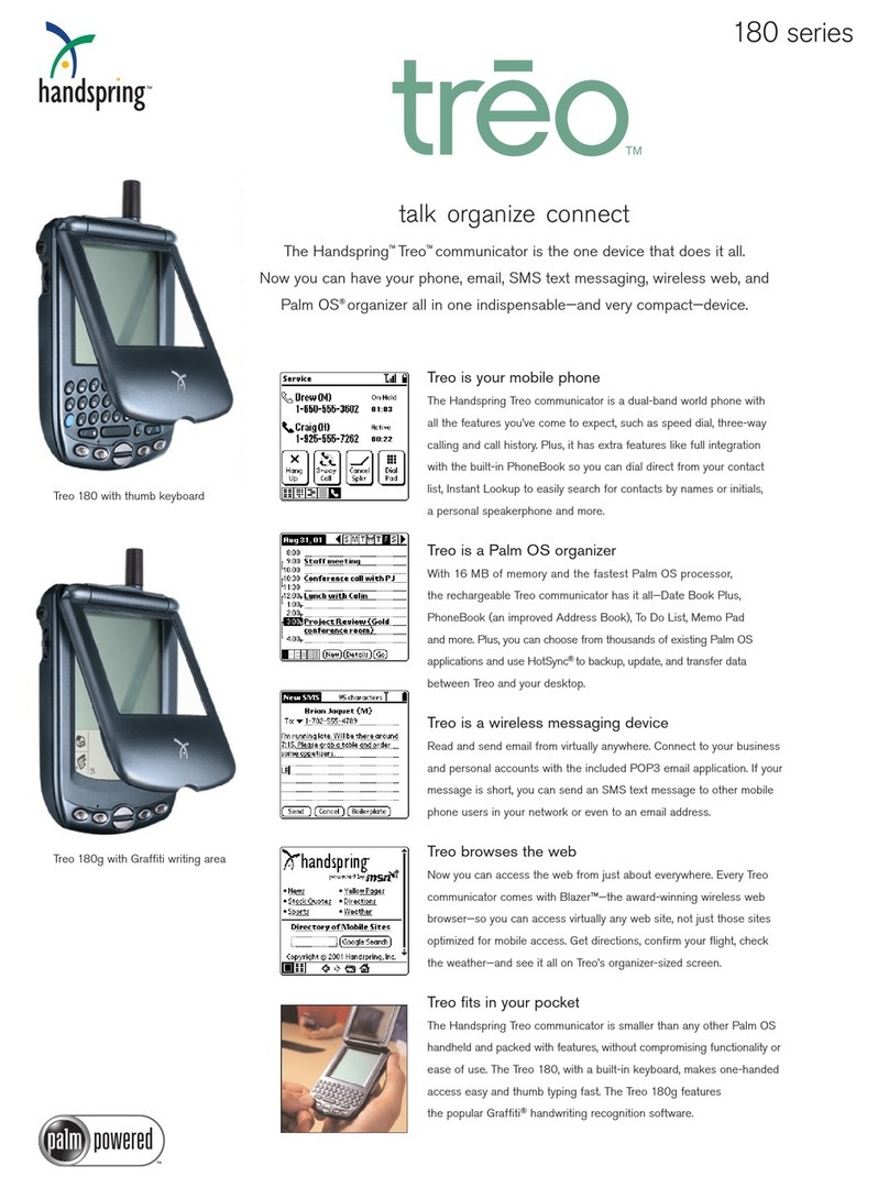 Handspring Treo 180 Features