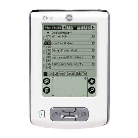 Palm PalmTM ZireTM Handheld User manual