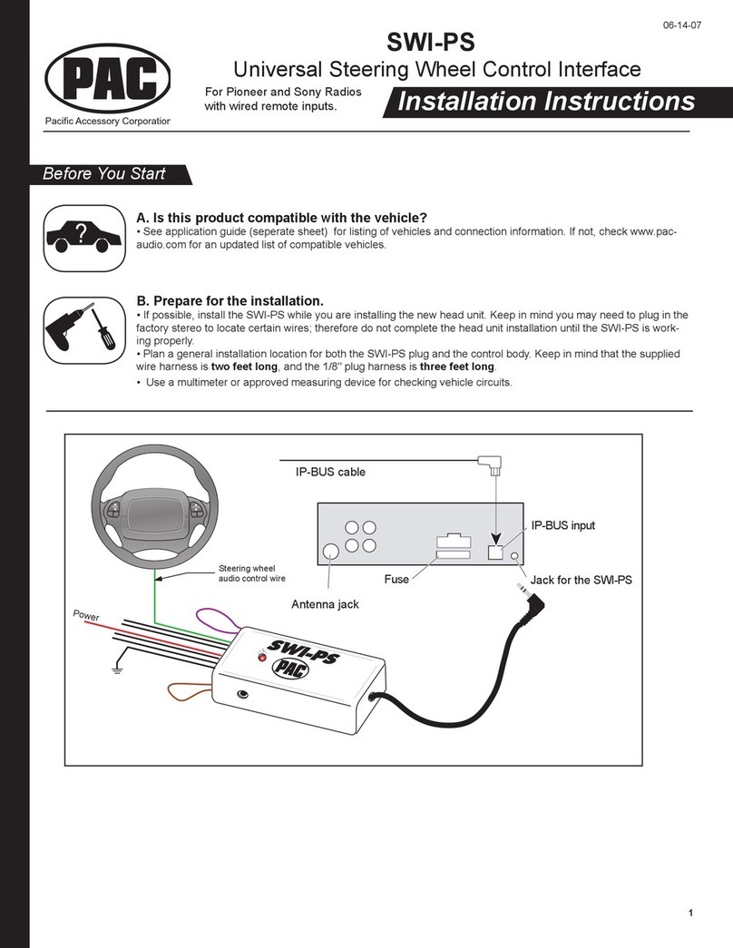 PAC SWI-PS installation instructions
