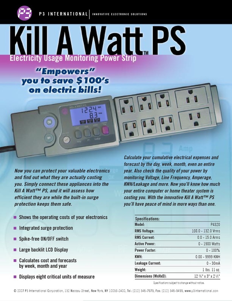 P3 International P4320 User manual