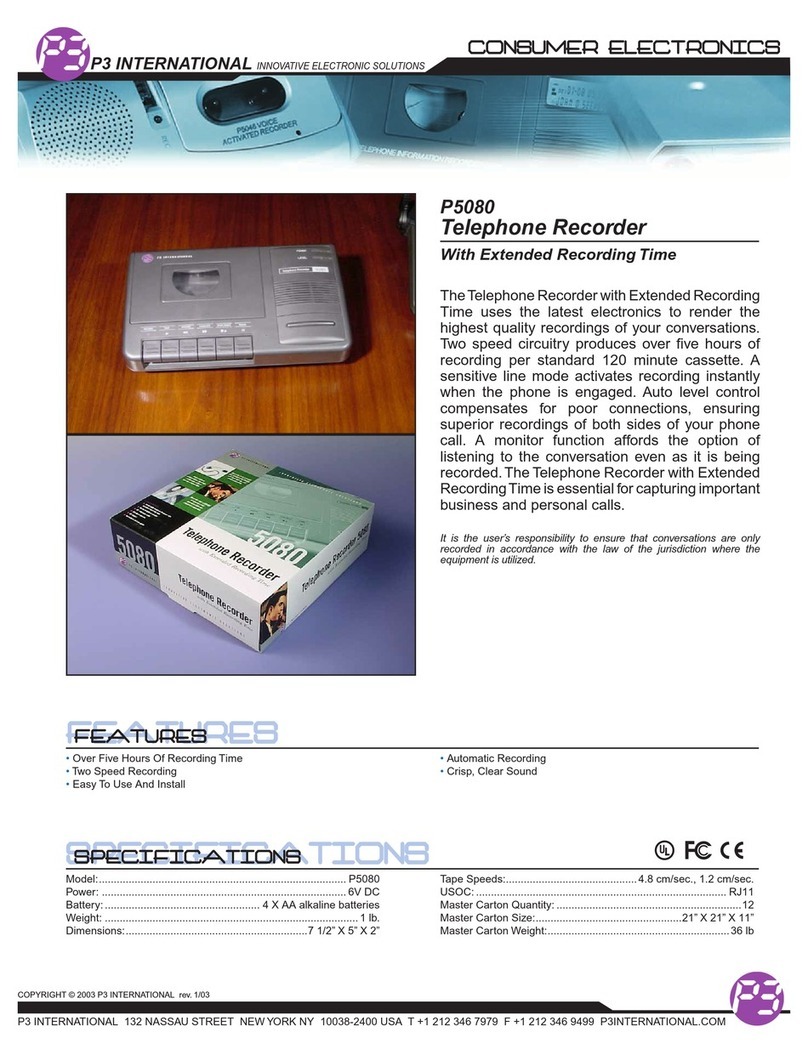 P3 International P5080 User manual