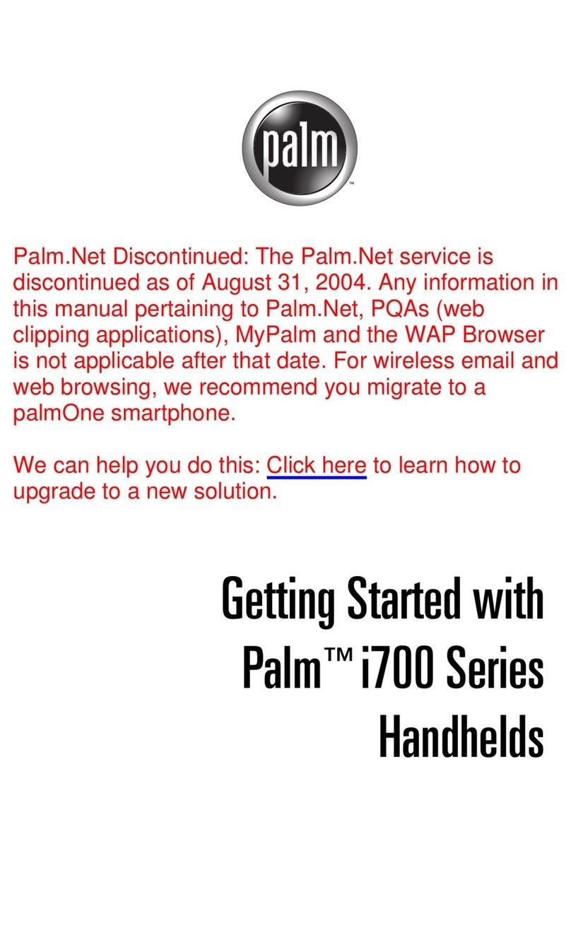 Palm i700 Series Getting started