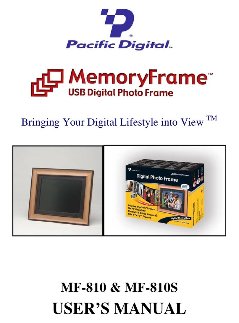 Pacific Digital MamoryFrame MF-810 user manual