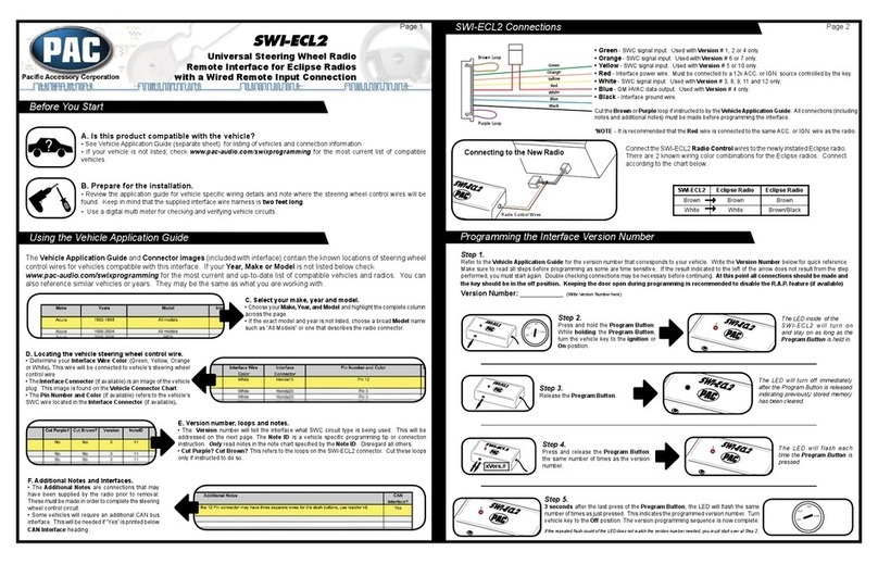 PAC SWI-ECL2 user manual
