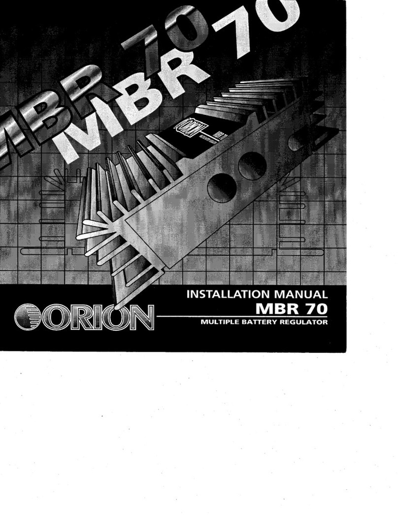 Orion Multiple Battery Regulator MBR70 installation manual