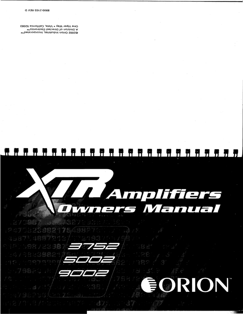 Orion XTREME 9002 owner's manual
