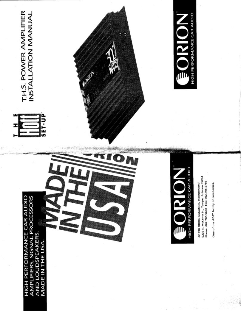 Orion Hott T 600 User manual