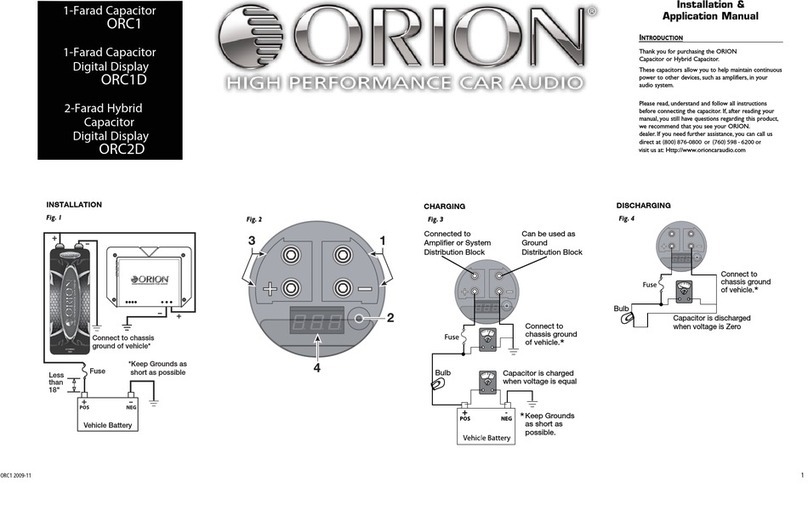 Orion FARAD ORC1 installation manual