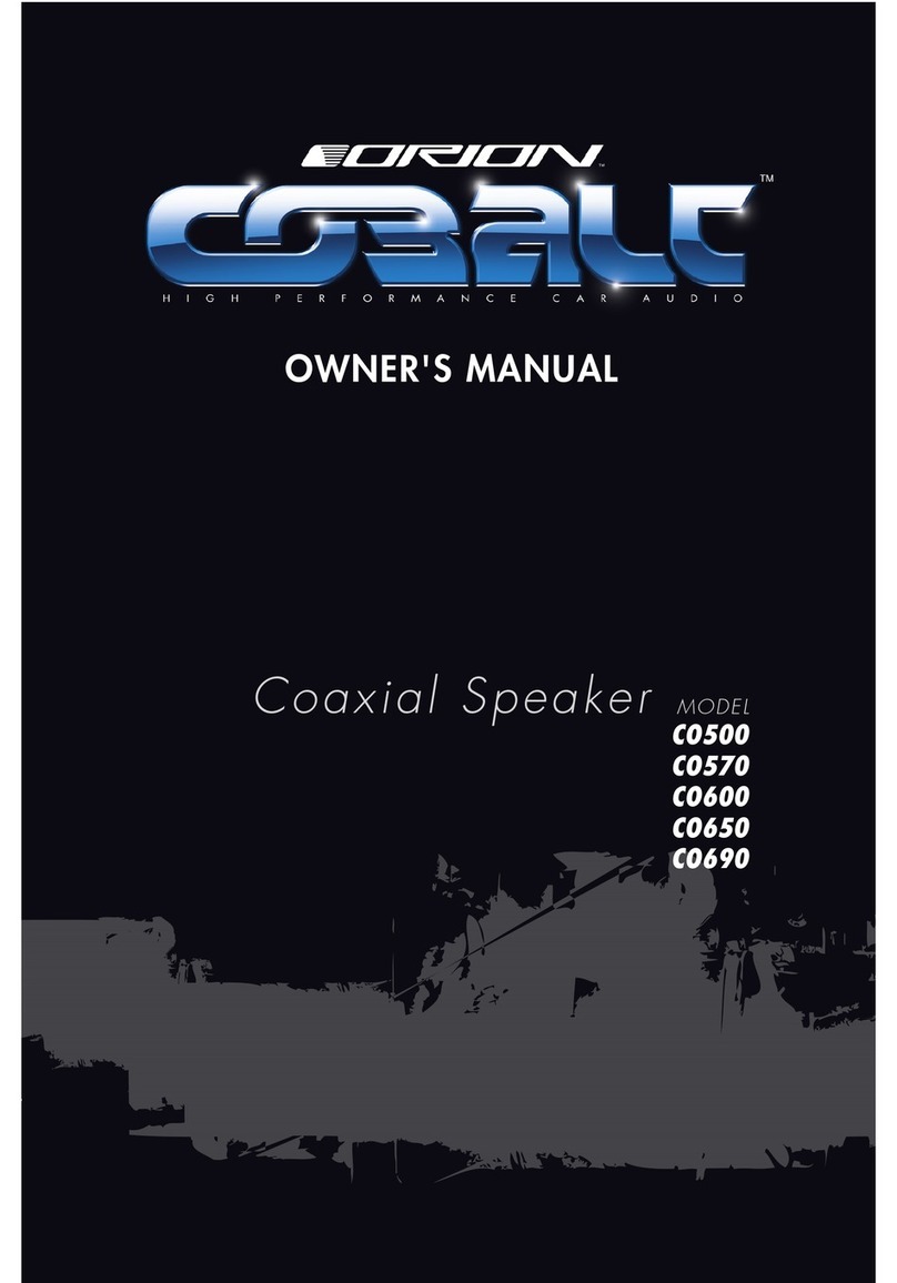 Orion Cobalt CO500 owner's manual