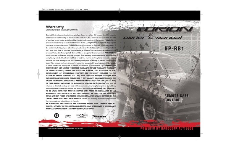 Orion 41710 HP-RB1 User manual