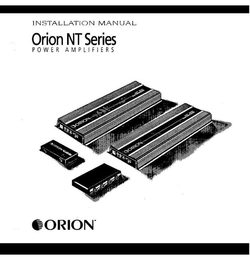 Orion NT Series installation manual