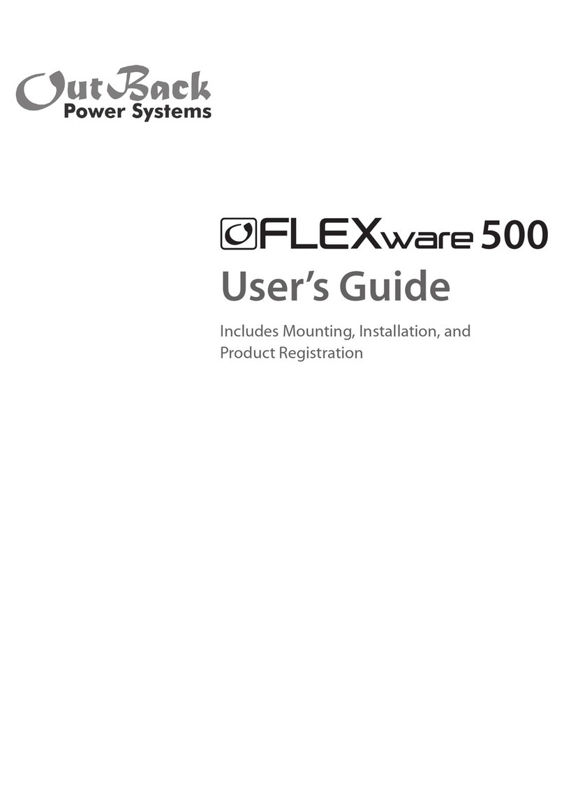Outback Power Systems FLEXware 500 User manual
